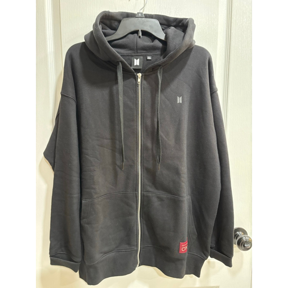 Big Hit Entertainment Other - Official BTS MAP OF THE SOUL ON:E Full Zip Concert Hoodie, Black, Size Large Men